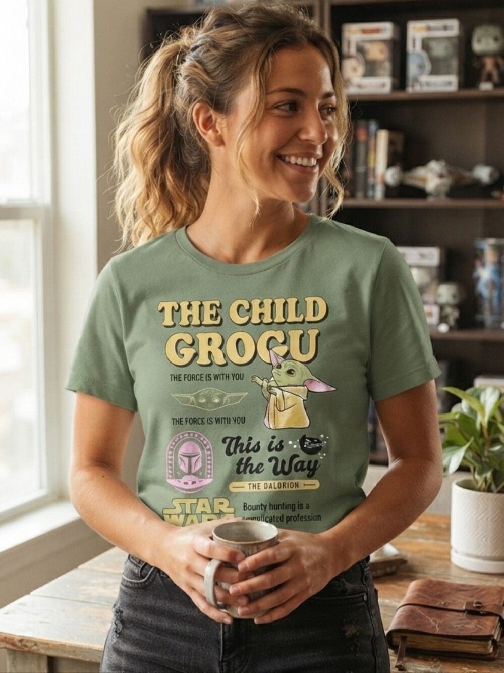 Star Wars T Shirt  The Child Grogu The Mandalorian 